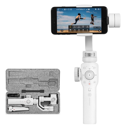 Smooth 4 3-Axis Handheld Gimbal Stabilizer w/ Focus Pull & Zoom Capability for Smartphone Like iPhone X 8 Plus 7 Plus 6 Samsung Galaxy S9+ S9 S8+ S8 S7 S6 edge